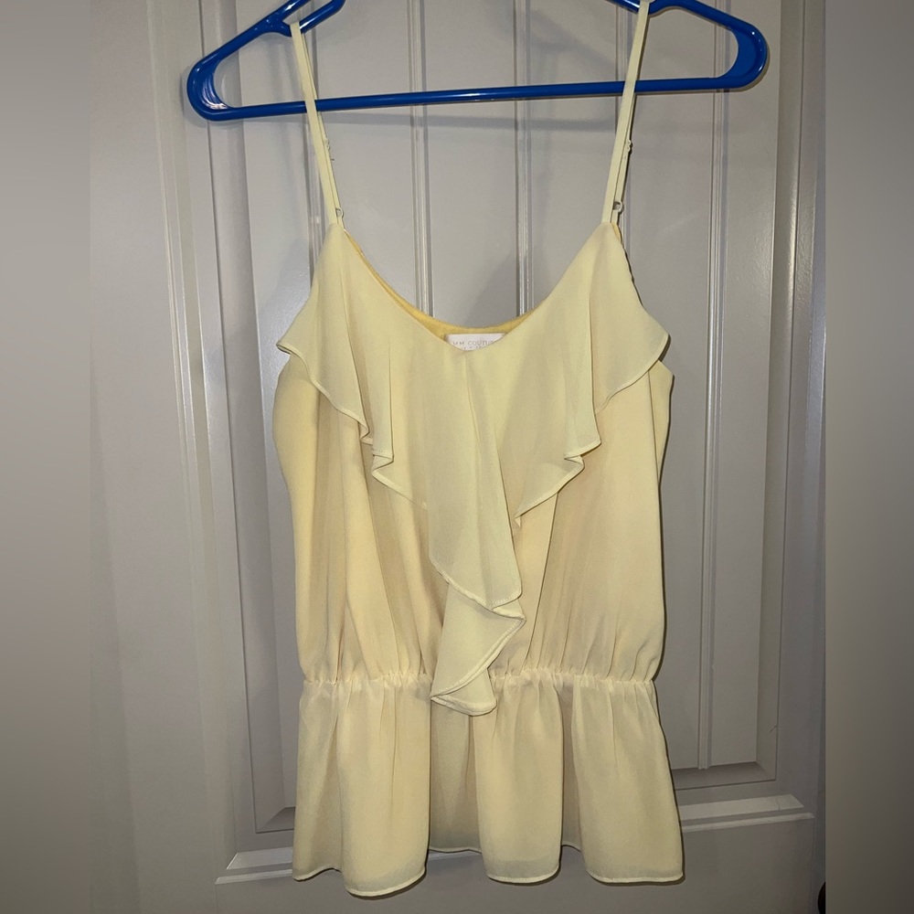 MM Couture Women’s Blouse (pastel yellow)